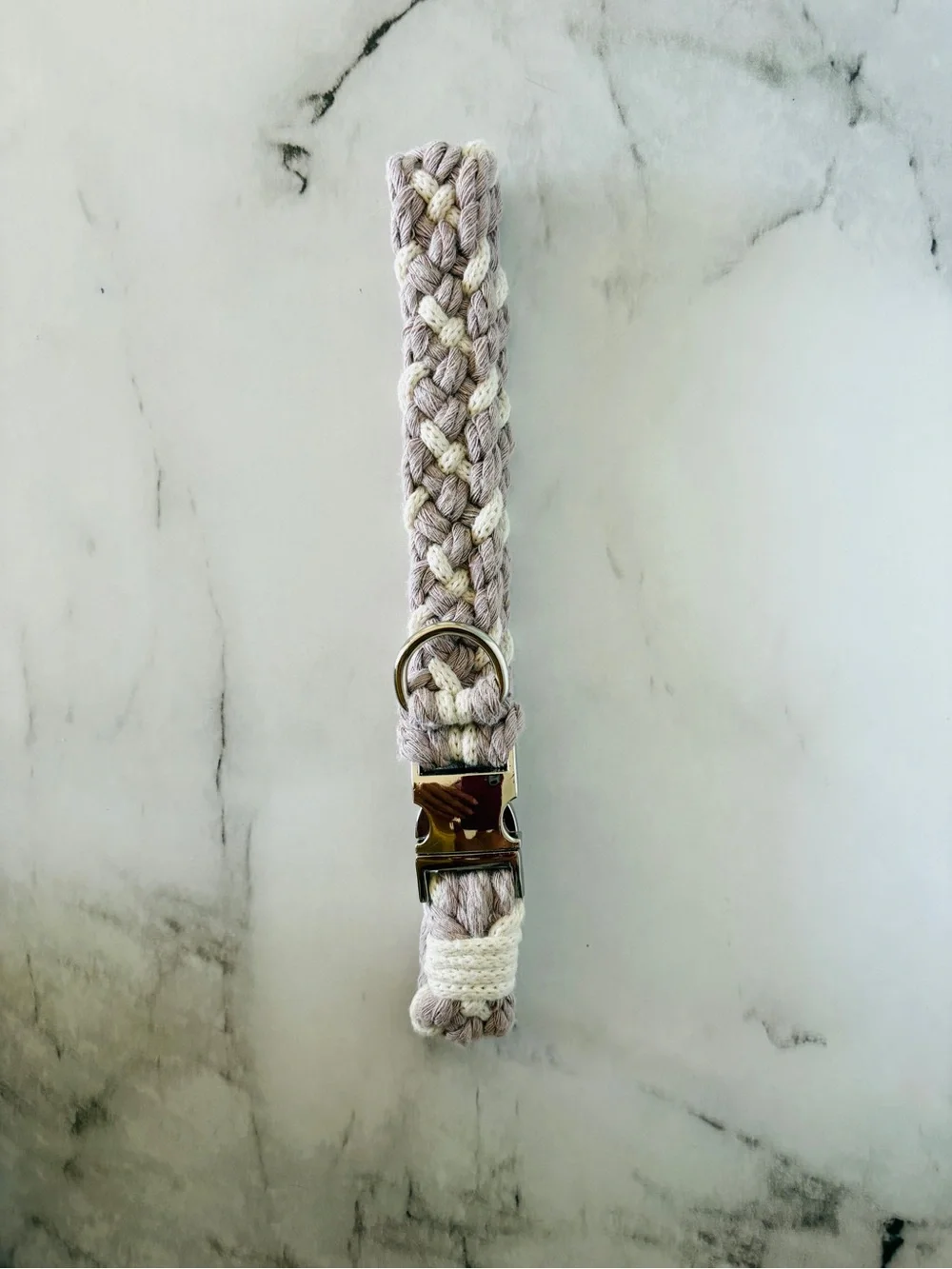 Lavender Latte Series braided Collar- Medium 17”